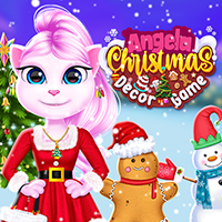 Cat Girl Christmas Decor Game