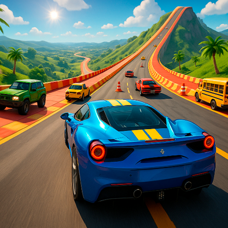 Epic Racing - Descent on Cars Game