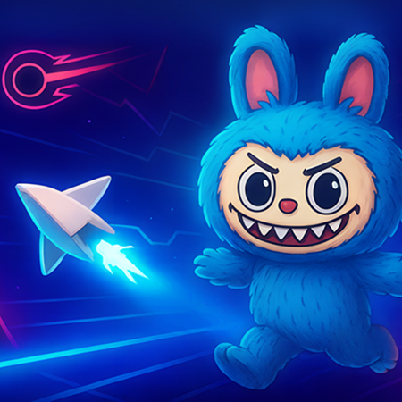 Labubu Geometry Waves Game